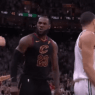 LeBron James step back Jayson Tatum Game 6