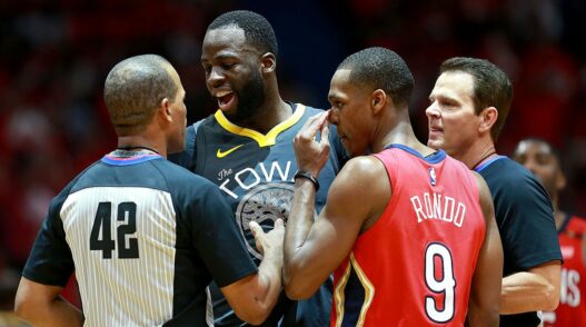 Rajon Rondo a essayé de faire un croche-pied à Draymond Green