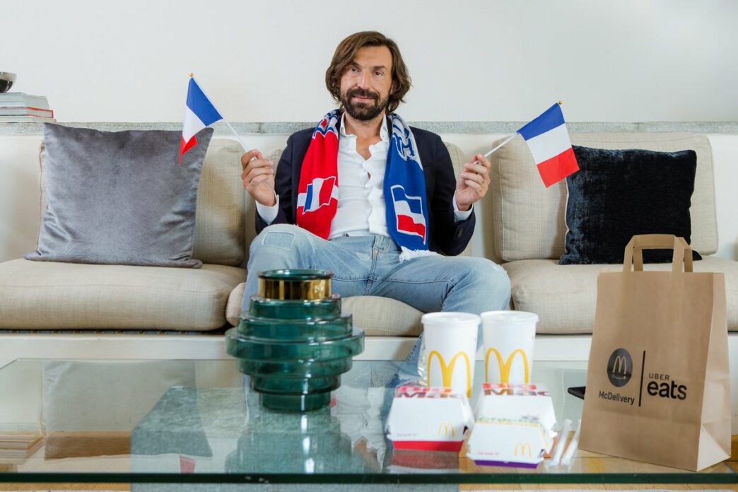Andrea Pirlo Uber Eats McDonalds
