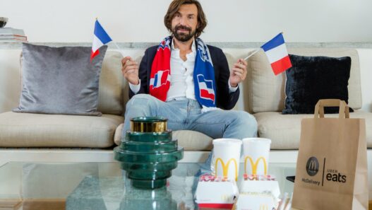 Andrea Pirlo Uber Eats McDonalds