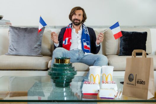 Andrea Pirlo Uber Eats McDonalds