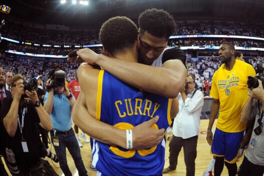 Anthony Davis Stephen Curry Warriors