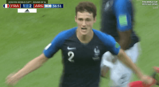 Benjamin Pavard but France Argentine