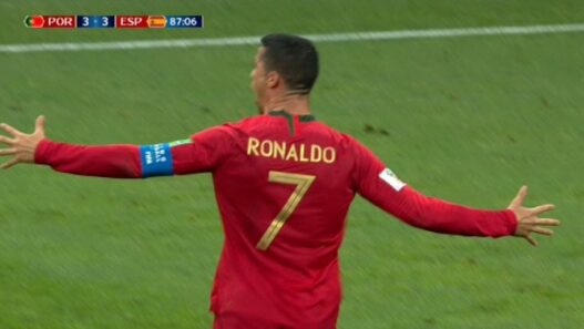 Cristiano Ronaldo trois Espagne