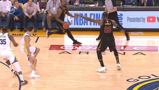 JR Smith LeBron James Game 1 Warriors