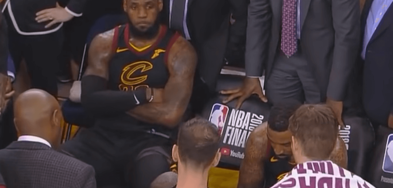 LeBron James Game 1 frustrated Warriors