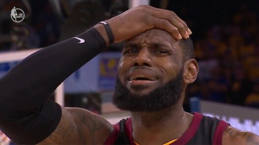 LeBron James sad loss