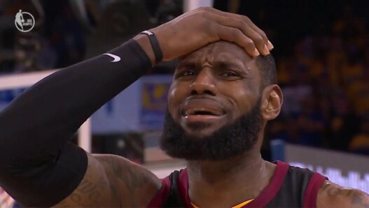 LeBron James sad loss