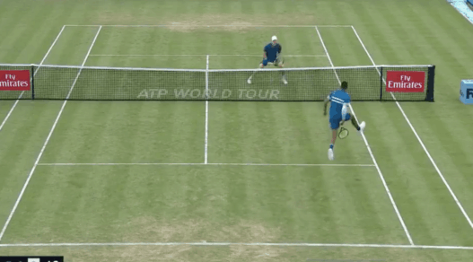 Nick Kyrgios lob tweener