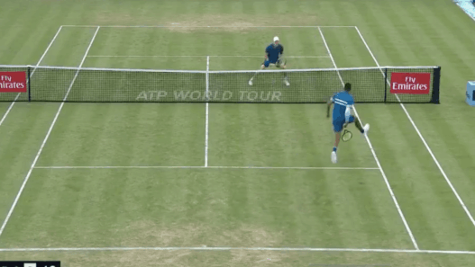 Nick Kyrgios lob tweener