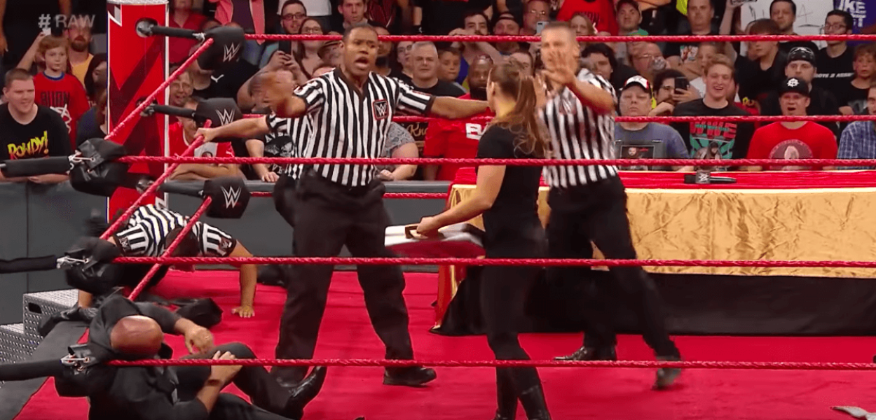 Ronda Rousey WWE Raw Kurt Angle Alexa Bliss