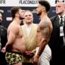 Tony Yoka David Allen staredown