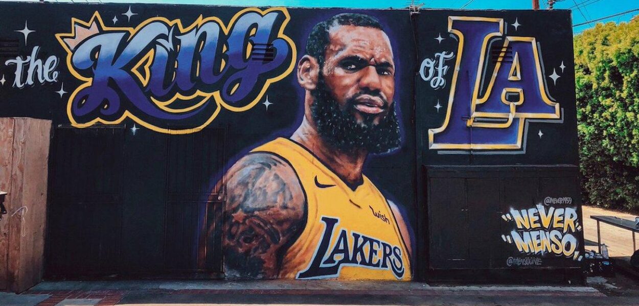 LeBron James mural Los Angeles