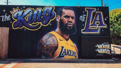 LeBron James mural Los Angeles
