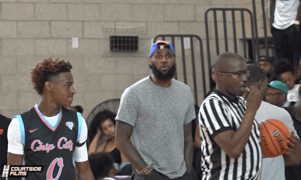 LeBron James Bronny Blue Chips