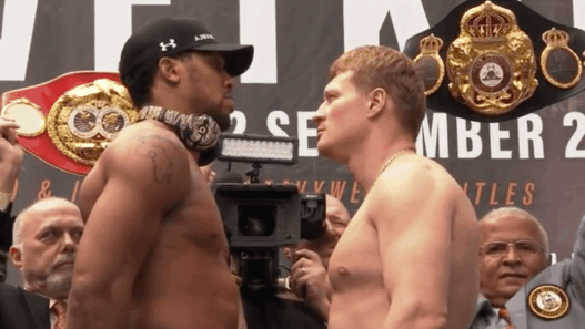 Anthony Joshua vs. Alexander Povetkin – la pesée, la carte, les horaires