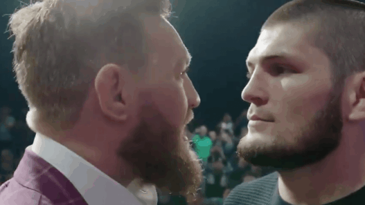 Conor McGregor Khabib Nurmagomedov face to face