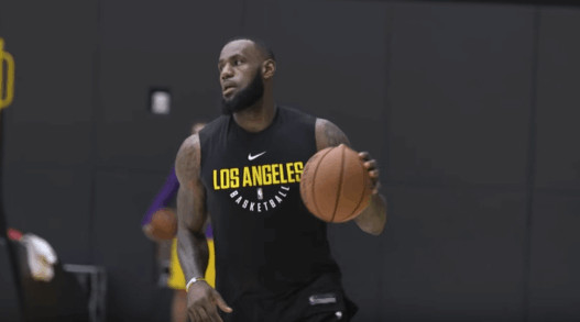 LeBron James Lakers entrainement