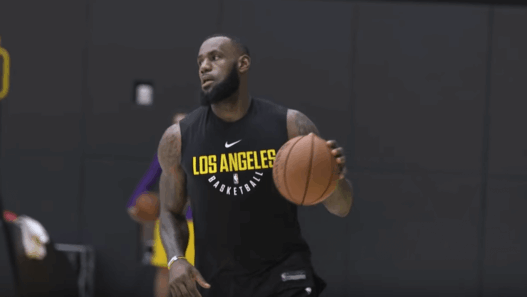 LeBron James Lakers entrainement