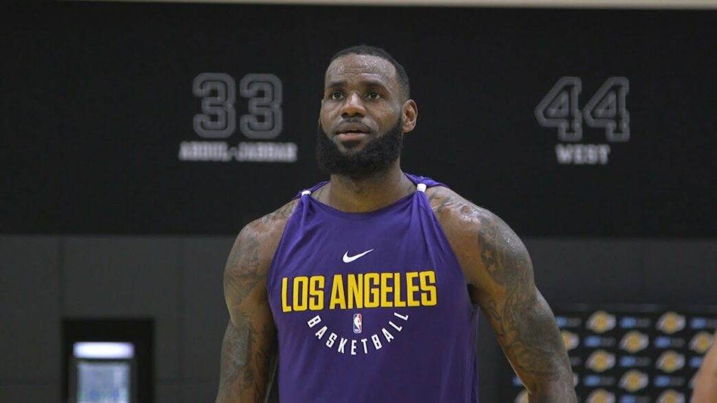 LeBron James Lakers workout