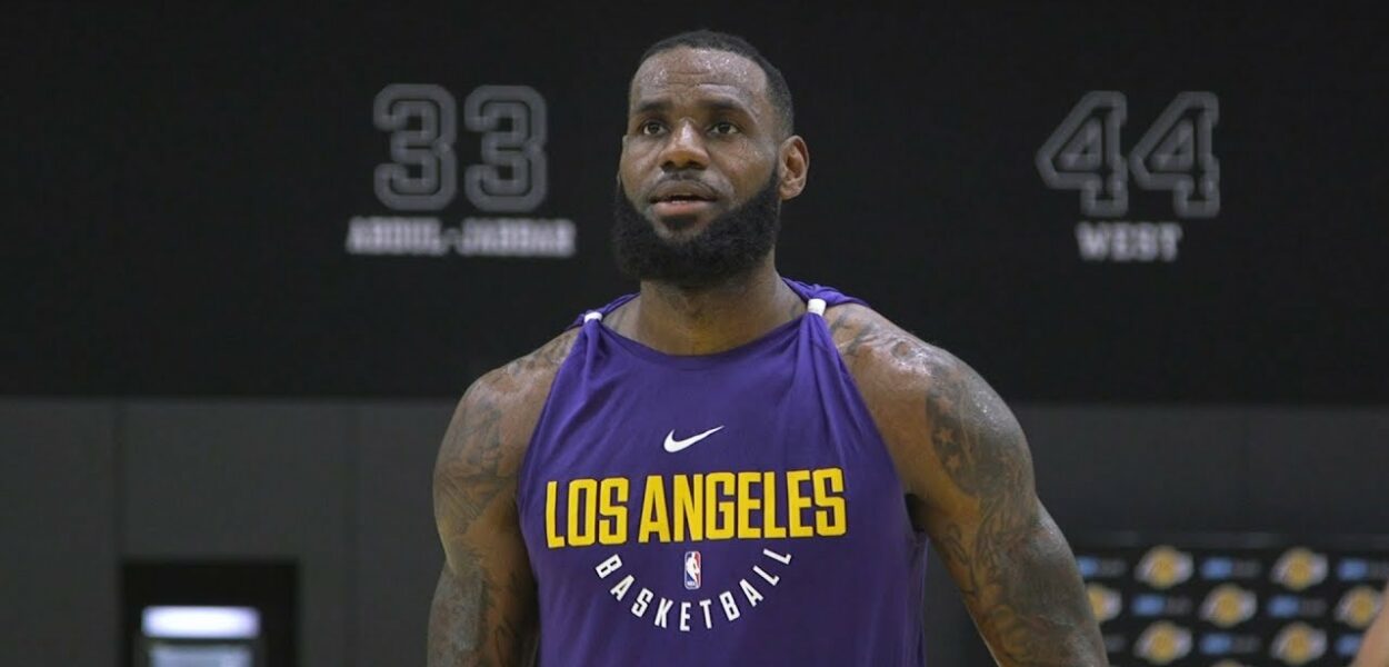 LeBron James Lakers workout