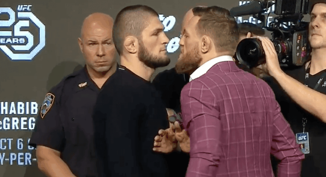 UFC 229 Press Conference McGregor Khabib