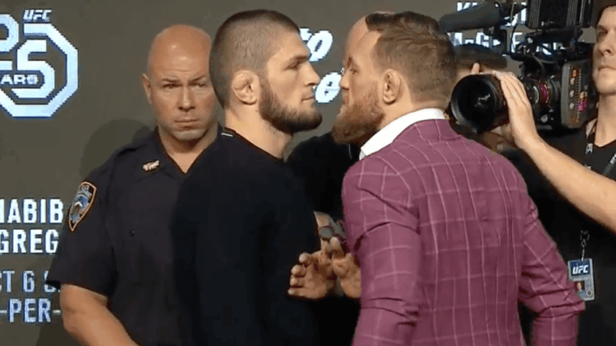 UFC 229 Press Conference McGregor Khabib