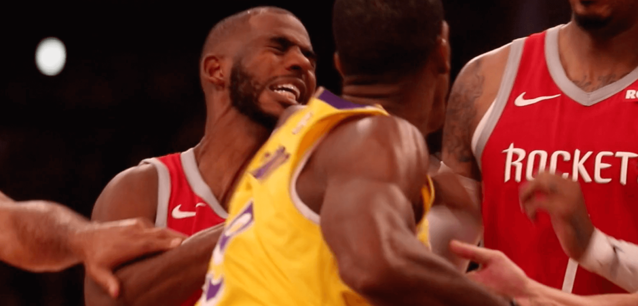 Chris Paul Rajon Rondo punch