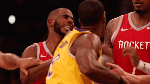 Chris Paul Rajon Rondo punch