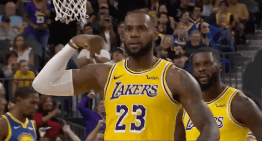 LeBron James Lakers celebration