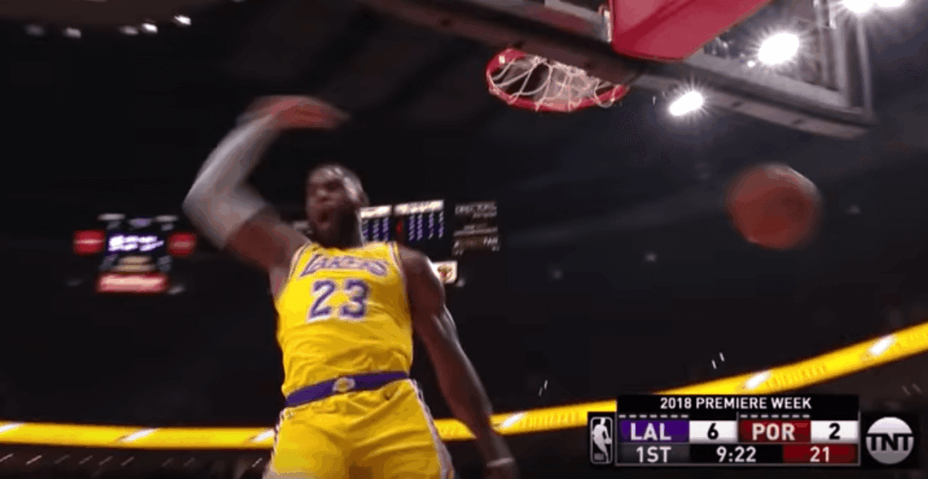 LeBron James Lakers debut