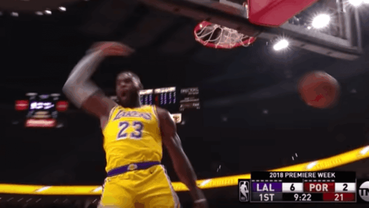 LeBron James Lakers debut