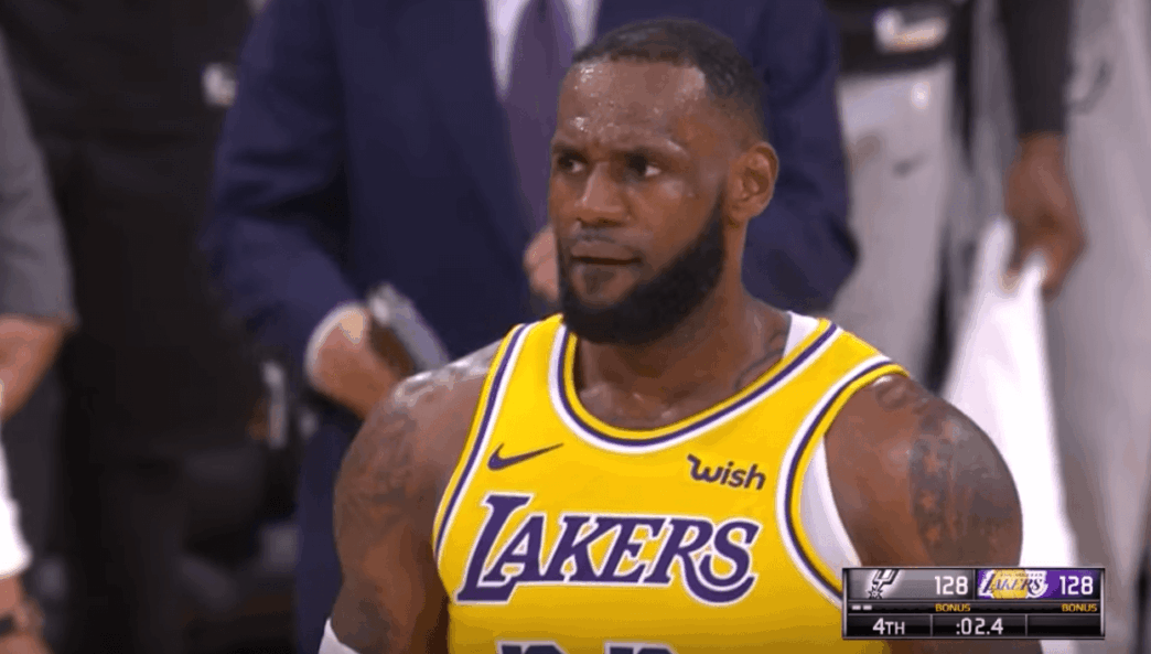 Spurs Lakers LeBron James