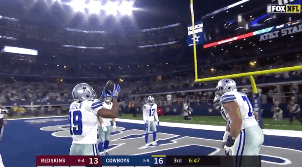 Amari Cooper Cowboys Redskins