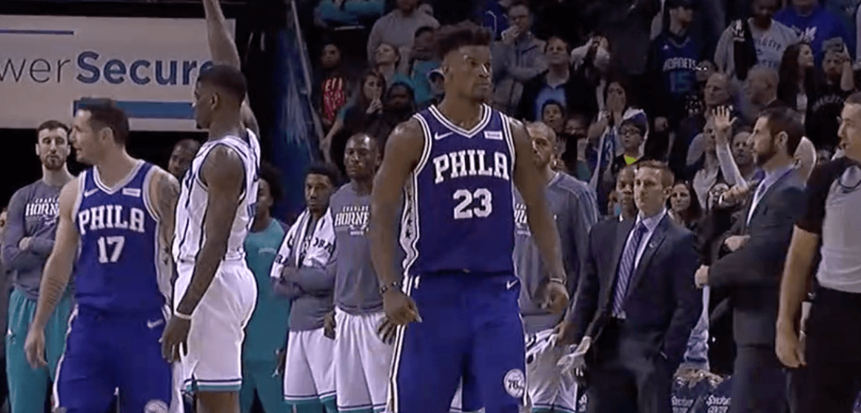 Jimmy Butler Sixers Hornets