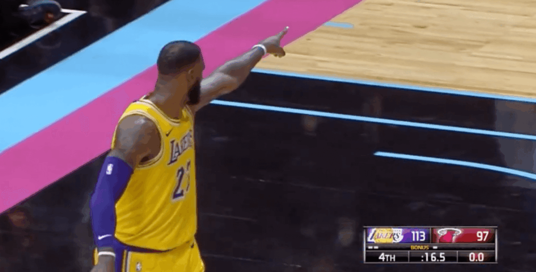 LeBron James Miami Lakers