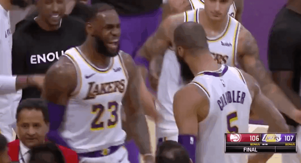 LeBron James Tyson Chandler Lakers
