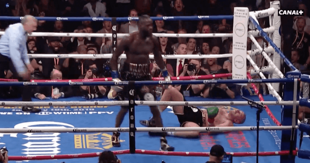 Deontay Wilder Tyson Fury knockdown