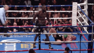 Deontay Wilder Tyson Fury knockdown