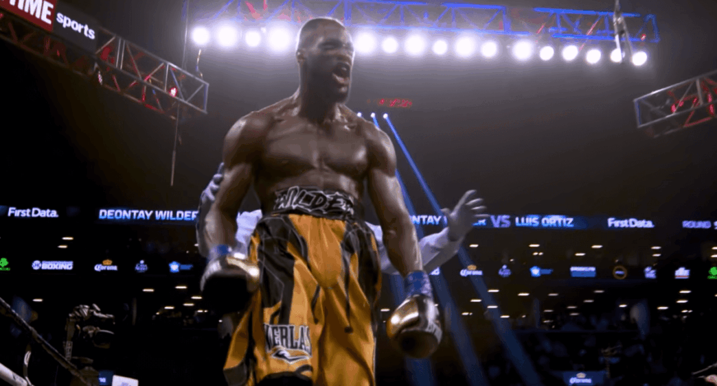 Deontay Wilder celebration