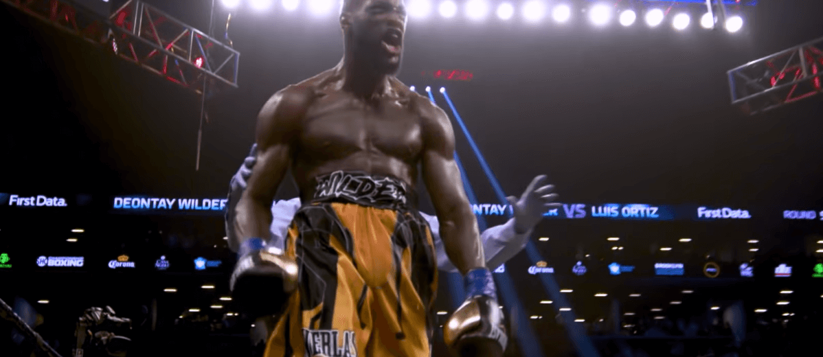 Deontay Wilder celebration