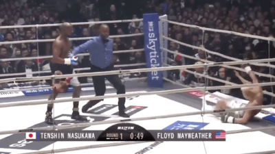Floyd Mayweather KO Tenshin Nasukawa