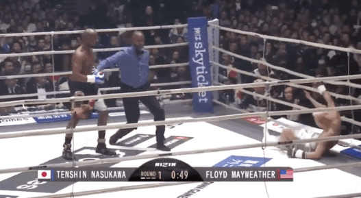 Floyd Mayweather KO Tenshin Nasukawa