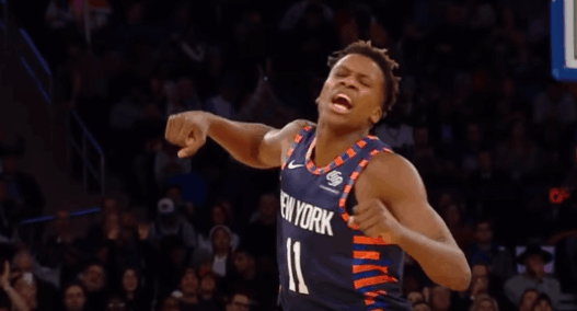 Frank Ntilikina celebration