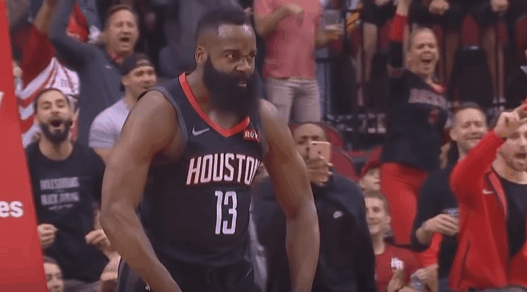 James Harden celebration