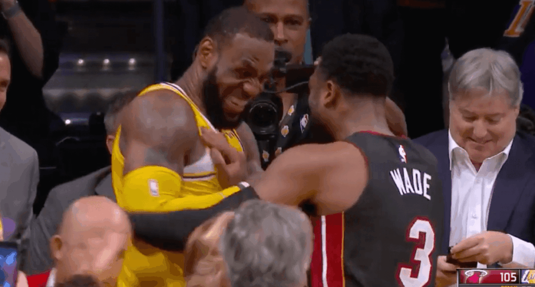 LeBron James Dwyane Wade exchange