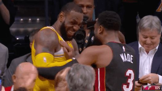 LeBron James Dwyane Wade exchange