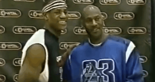 LeBron James Michael Jordan first meeting