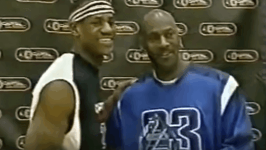 LeBron James Michael Jordan first meeting