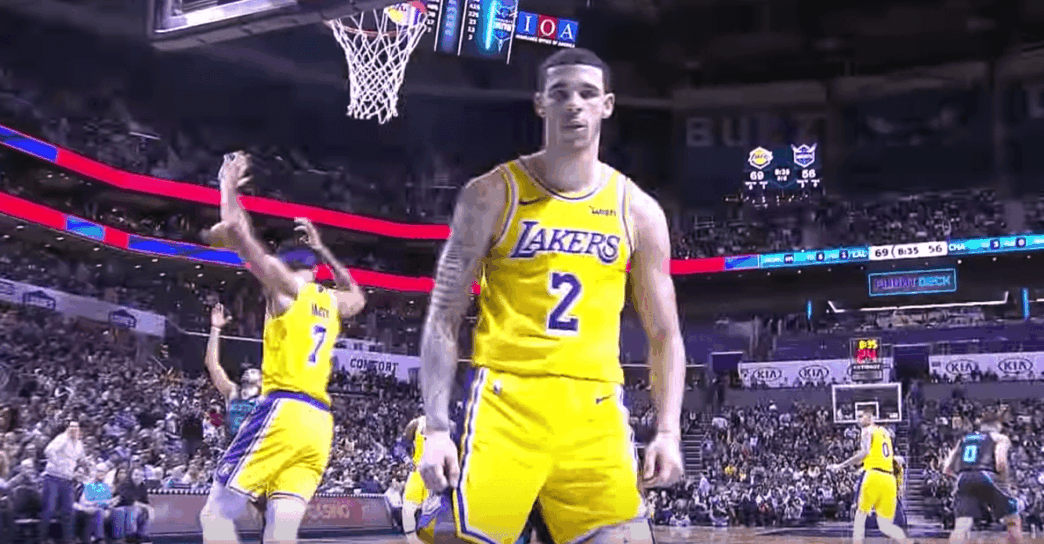 Lonzo Ball LeBron James triple double